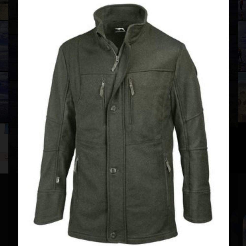 $450 Jagdhund Wool Green Hunting Winter Coat - Picture 8 of 9